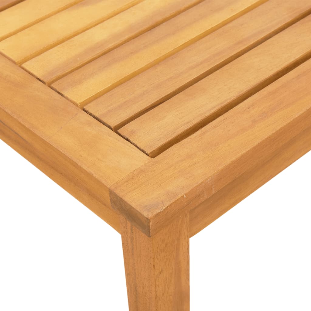 Ligbed met tafel massief acaciahout en textileen blauw is nu te koop bij PeponiXL, paradijselijk wonen!