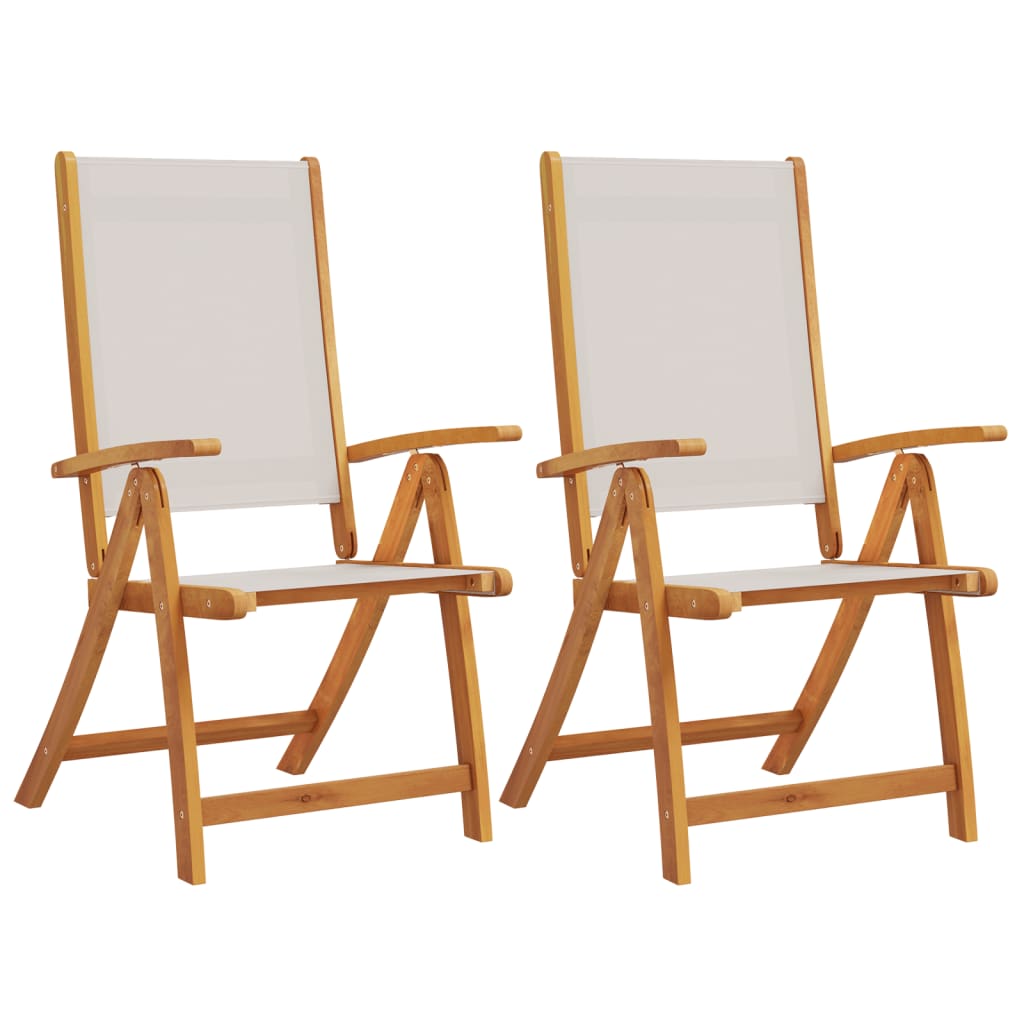 Tuinstoelen inklapbaar 2 st massief acaciahout en textileen is nu te koop bij PeponiXL, paradijselijk wonen!