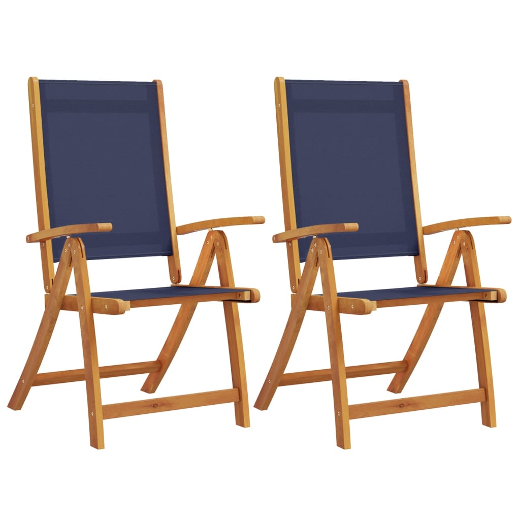 Tuinstoelen inklapbaar 2 st massief acaciahout en textileen is nu te koop bij PeponiXL, paradijselijk wonen!