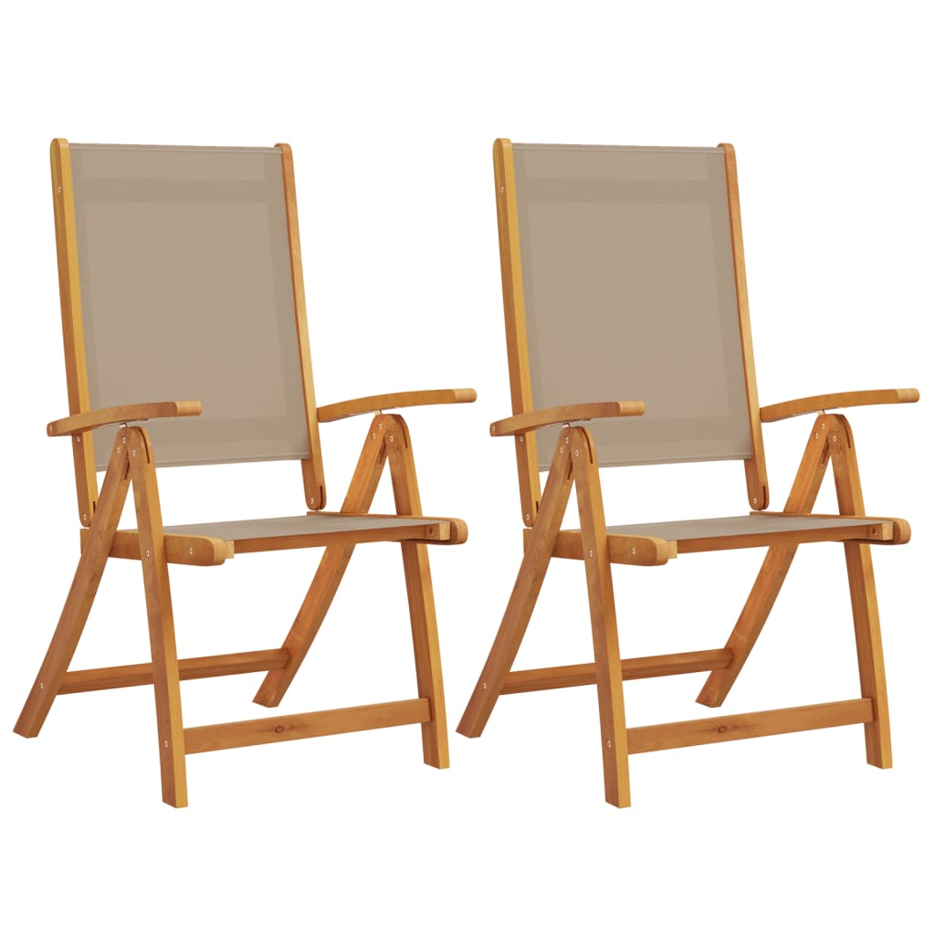 Tuinstoelen inklapbaar 2 st massief acaciahout en textileen is nu te koop bij PeponiXL, paradijselijk wonen!