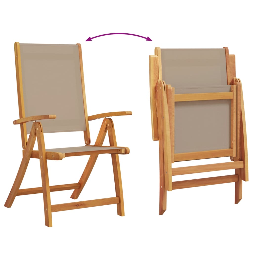 Tuinstoelen inklapbaar 2 st massief acaciahout en textileen is nu te koop bij PeponiXL, paradijselijk wonen!