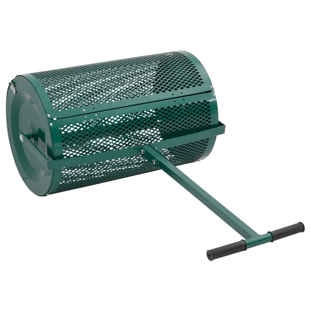 Compoststrooier 75L Ø40x60 cm staal groen is nu te koop bij PeponiXL, paradijselijk wonen!