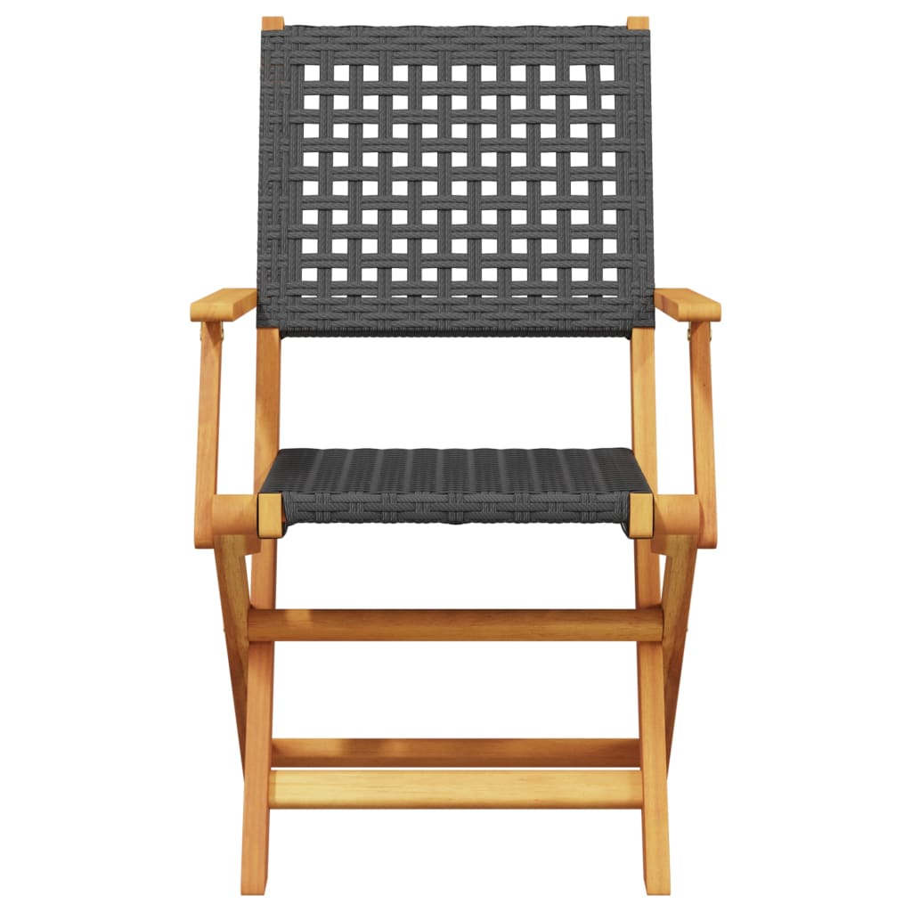 7-delige Tuinset poly rattan en massief hout zwart is nu te koop bij PeponiXL, paradijselijk wonen!
