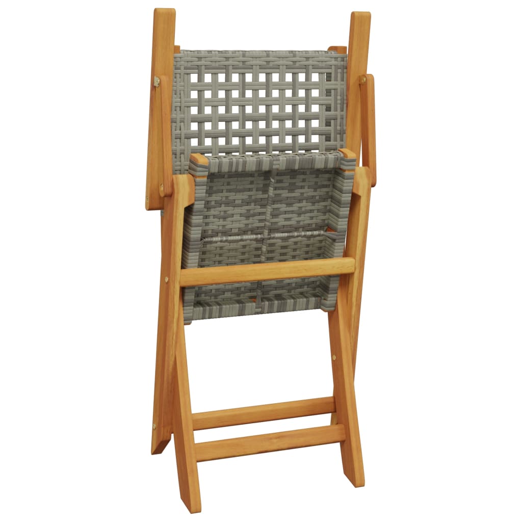 7-delige Tuinset poly rattan en massief hout grijs is nu te koop bij PeponiXL, paradijselijk wonen!