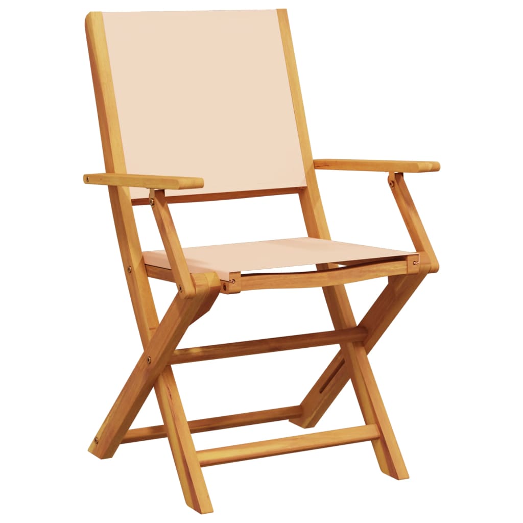 7-delige Tuinset massief hout en stof beige is nu te koop bij PeponiXL, paradijselijk wonen!