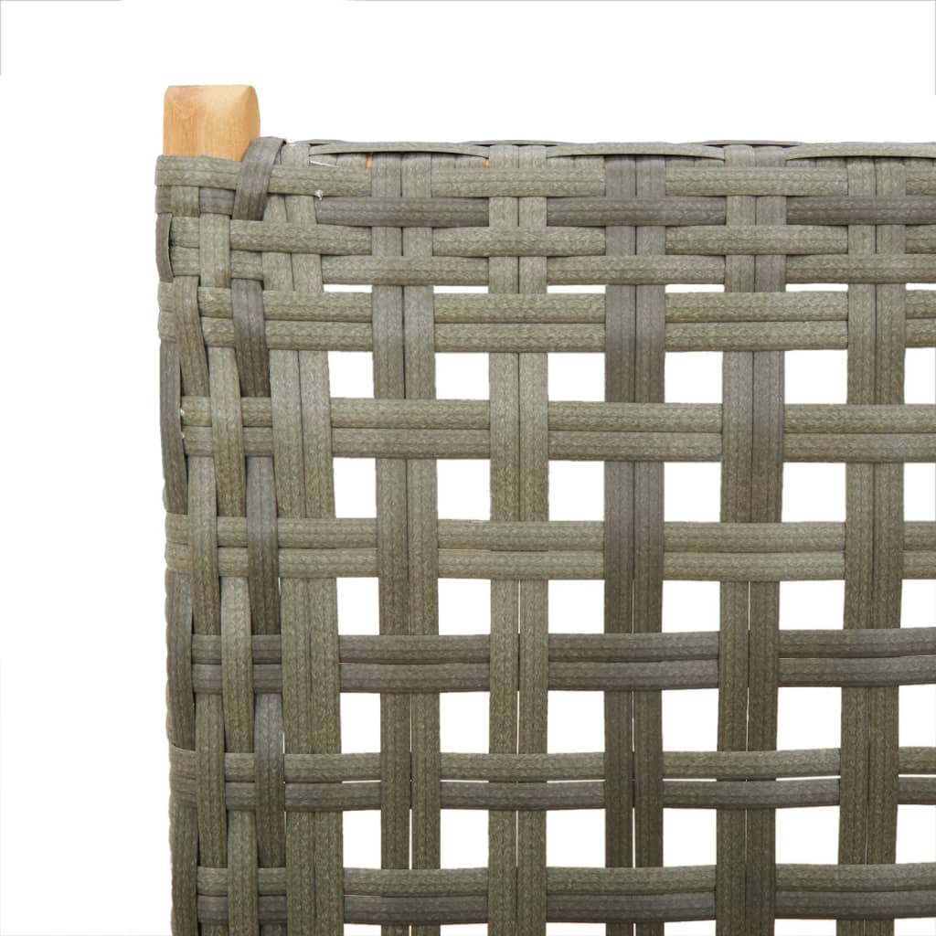 7-delige Tuinset poly rattan en massief hout grijs is nu te koop bij PeponiXL, paradijselijk wonen!