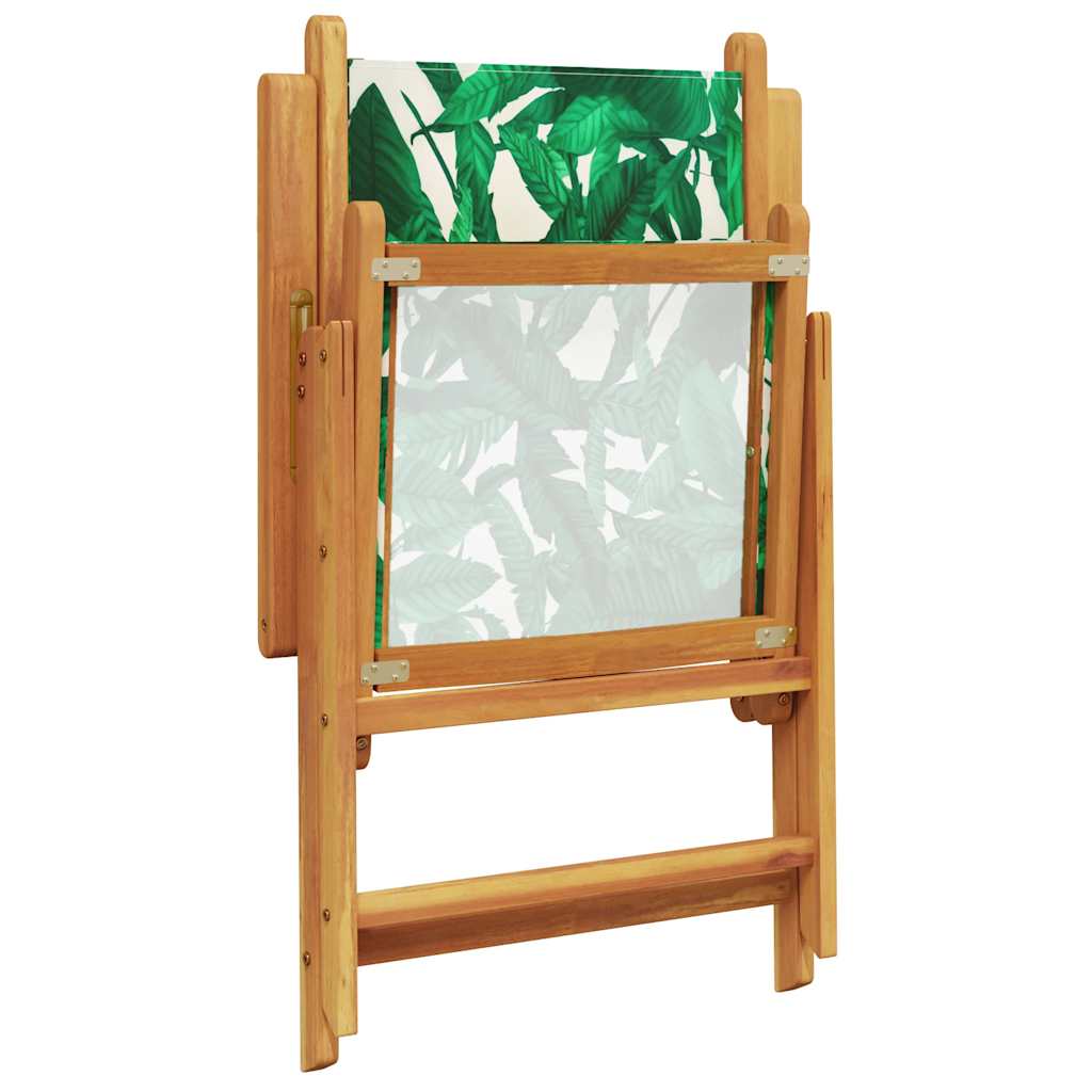 7-delige Tuinset bladpatroon stof en massief hout is nu te koop bij PeponiXL, paradijselijk wonen!