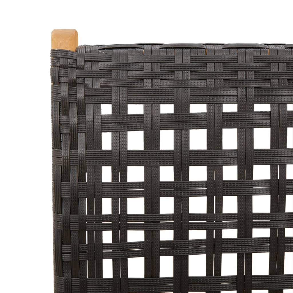 7-delige Tuinset poly rattan en massief hout zwart is nu te koop bij PeponiXL, paradijselijk wonen!