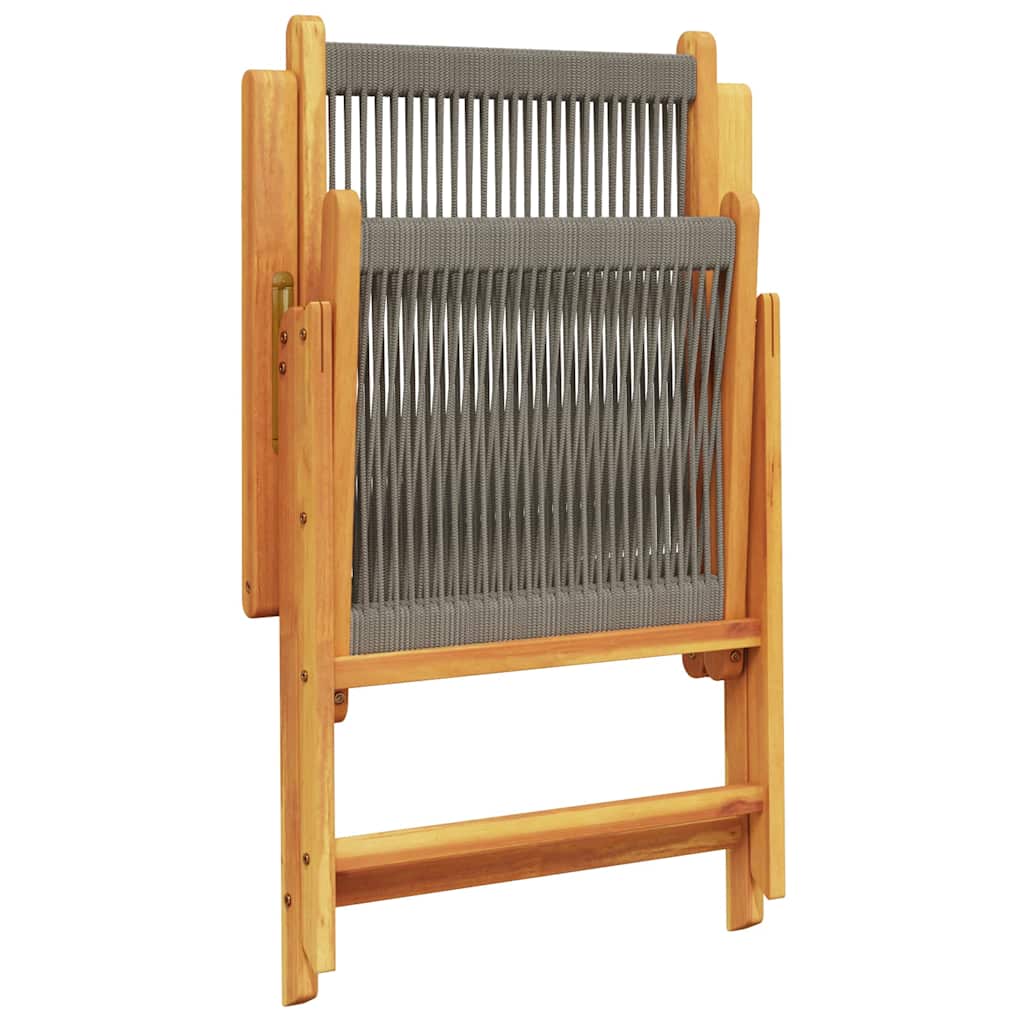 7-delige Tuinset polypropeen en massief hout grijs is nu te koop bij PeponiXL, paradijselijk wonen!