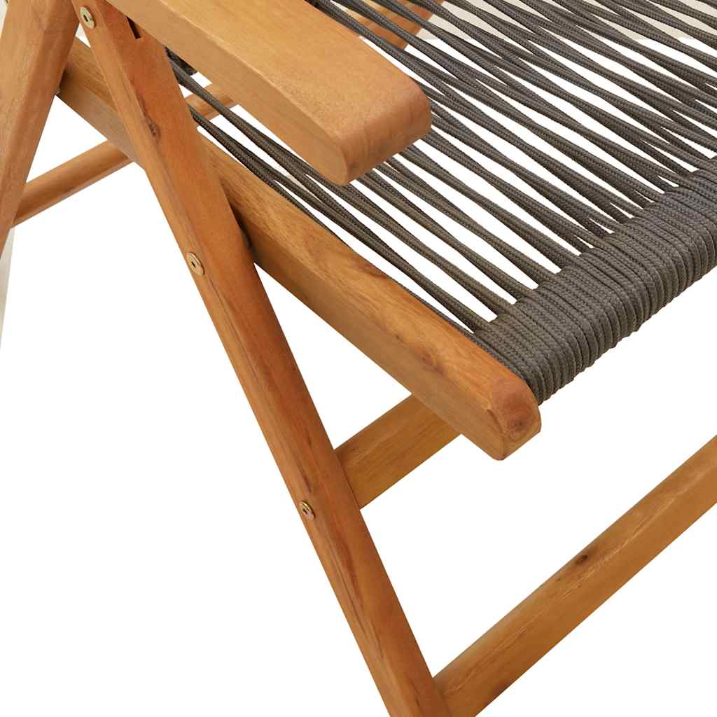 7-delige Tuinset polypropeen en massief hout grijs is nu te koop bij PeponiXL, paradijselijk wonen!