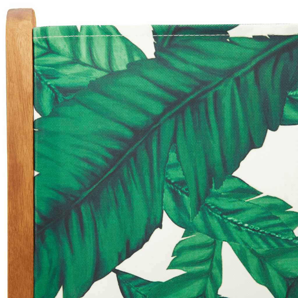 7-delige Tuinset bladpatroon stof en massief hout is nu te koop bij PeponiXL, paradijselijk wonen!
