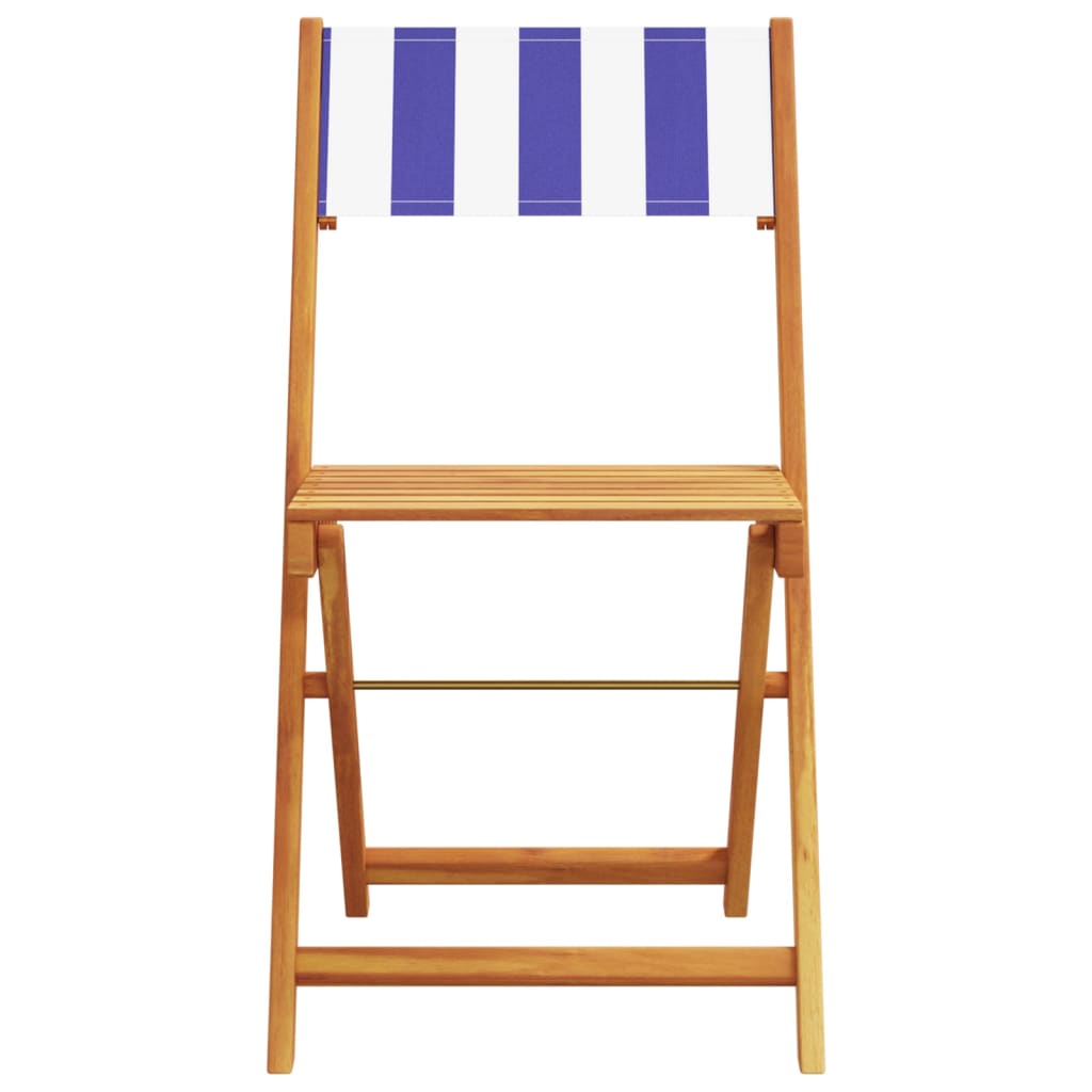 3-delige Bistroset stof en massief hout blauw en wit is nu te koop bij PeponiXL, paradijselijk wonen!