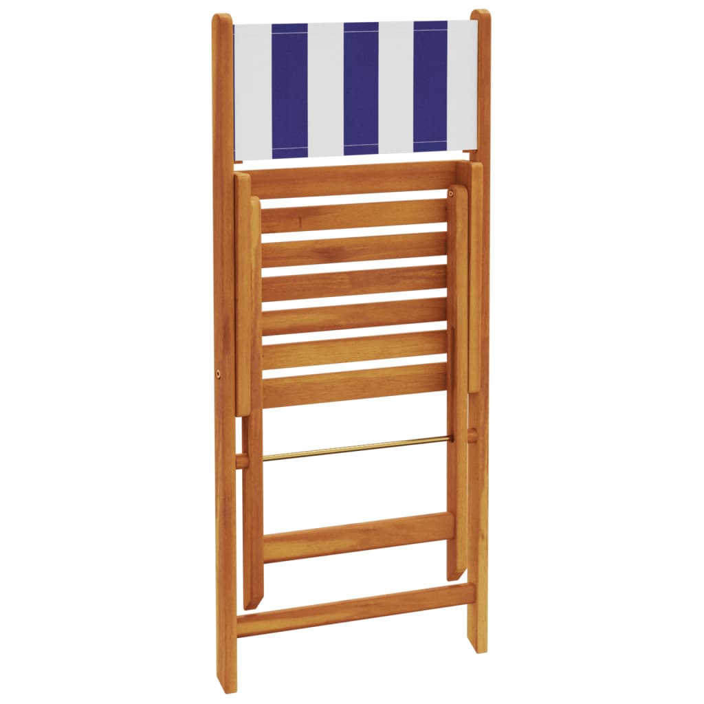 3-delige Bistroset stof en massief hout blauw en wit is nu te koop bij PeponiXL, paradijselijk wonen!