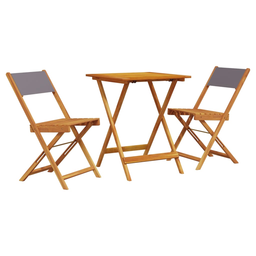 3-delige Bistroset stof en massief hout antracietkleurig is nu te koop bij PeponiXL, paradijselijk wonen!