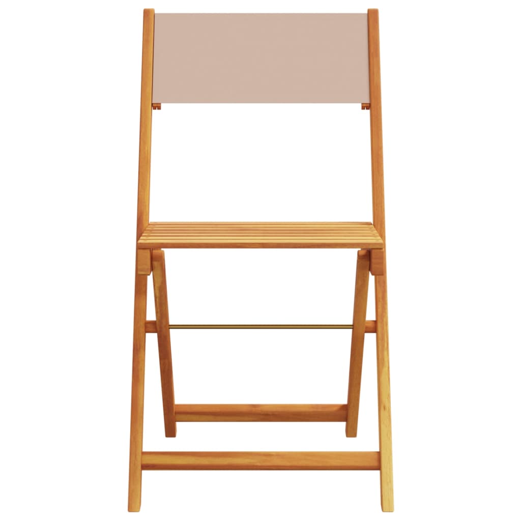 3-delige Bistroset stof en massief hout taupe is nu te koop bij PeponiXL, paradijselijk wonen!