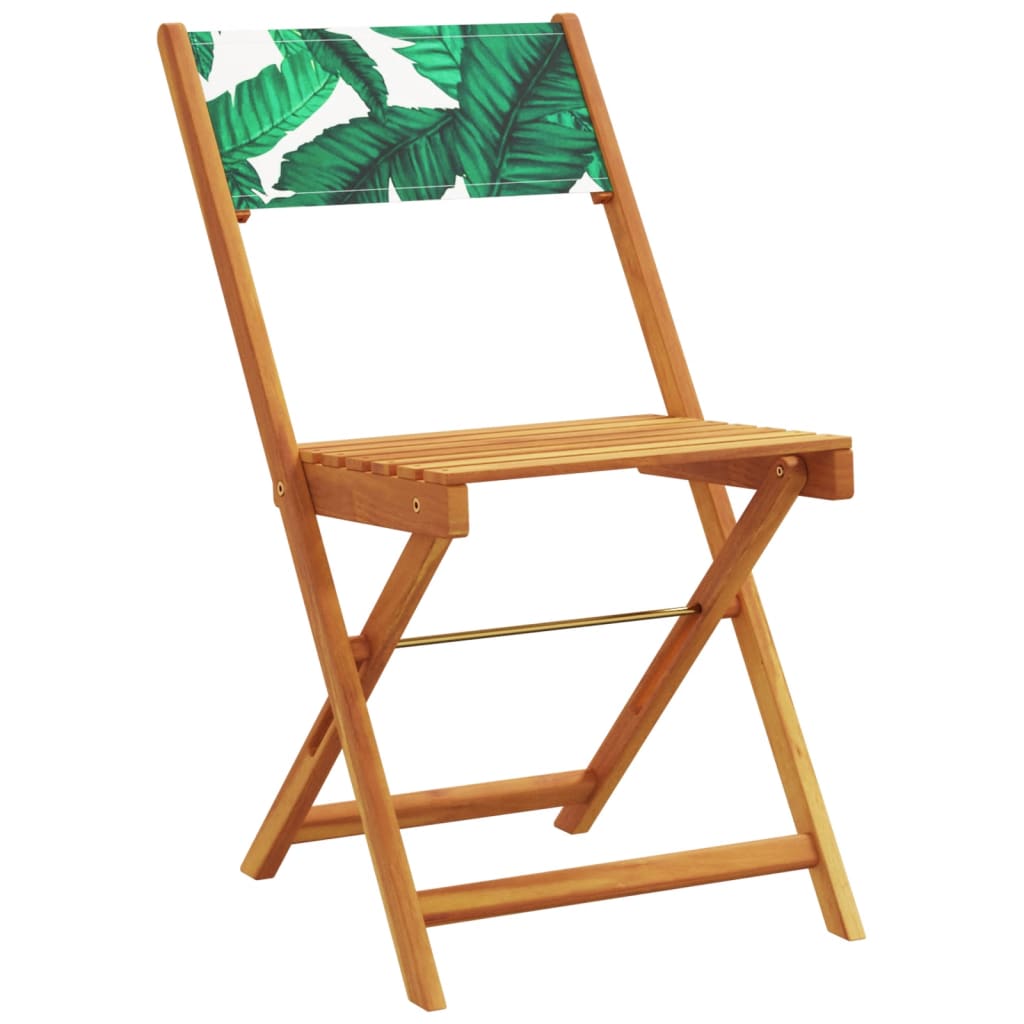 5-delige Tuinset bladpatroon stof en massief hout is nu te koop bij PeponiXL, paradijselijk wonen!