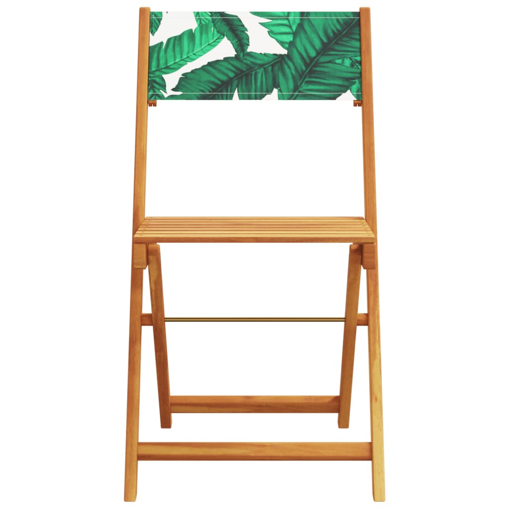 5-delige Tuinset bladpatroon stof en massief hout is nu te koop bij PeponiXL, paradijselijk wonen!