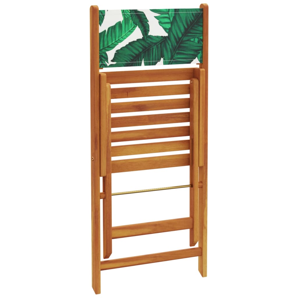 5-delige Tuinset bladpatroon stof en massief hout is nu te koop bij PeponiXL, paradijselijk wonen!