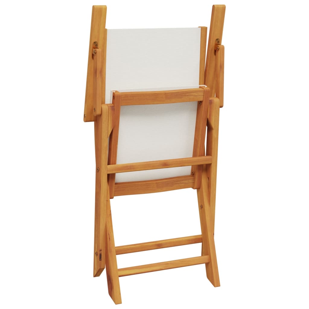3-delige Bistroset stof en massief hout crèmewit is nu te koop bij PeponiXL, paradijselijk wonen!