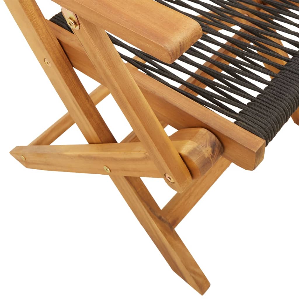 3-delige Bistroset polypropeen en massief hout zwart is nu te koop bij PeponiXL, paradijselijk wonen!