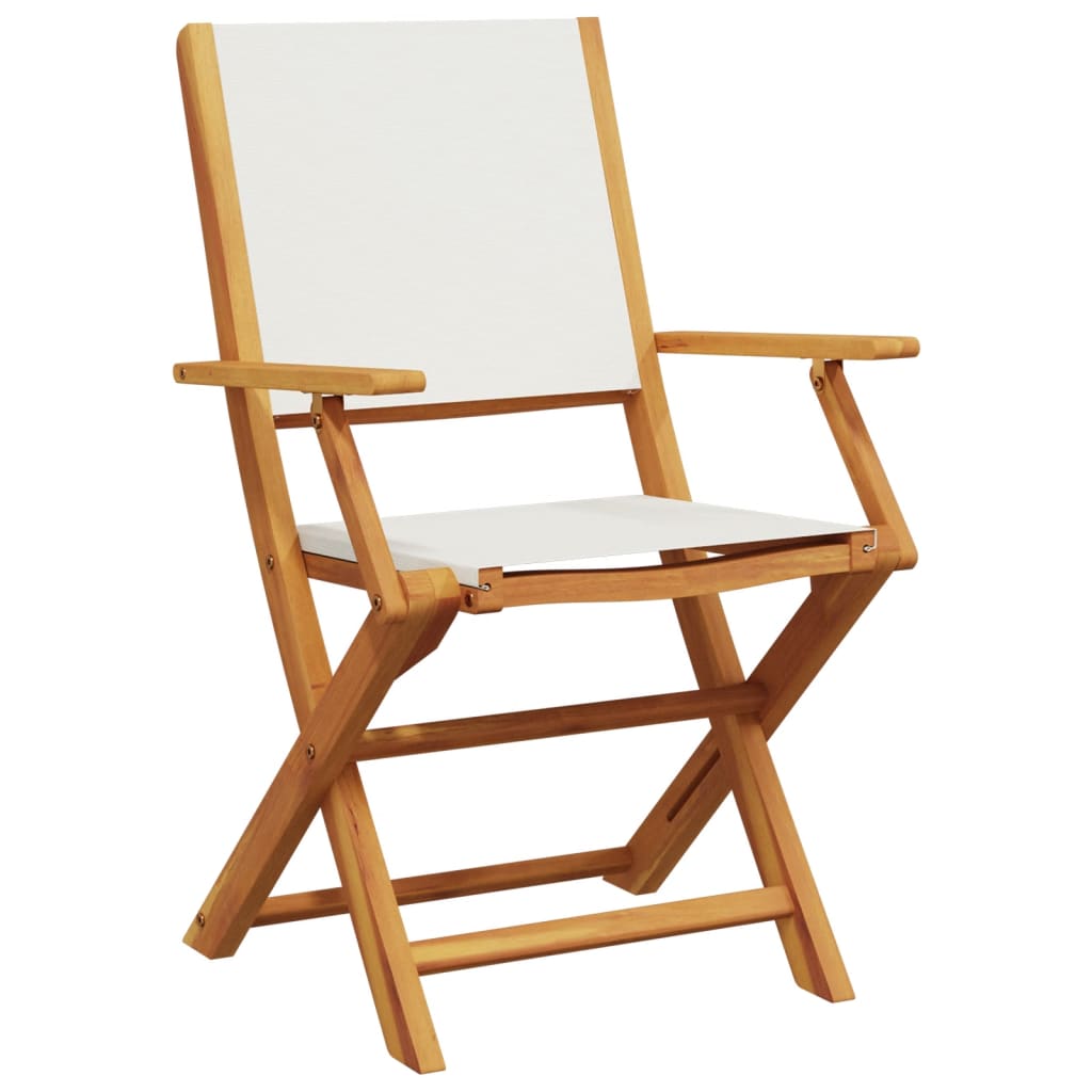 5-delige Tuinset massief hout en stof crèmewit is nu te koop bij PeponiXL, paradijselijk wonen!