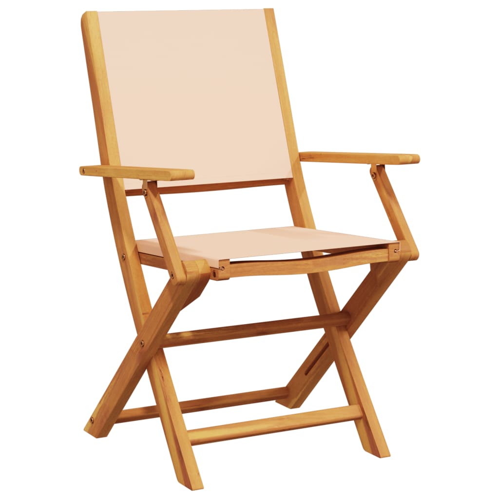 5-delige Tuinset massief hout en stof beige is nu te koop bij PeponiXL, paradijselijk wonen!