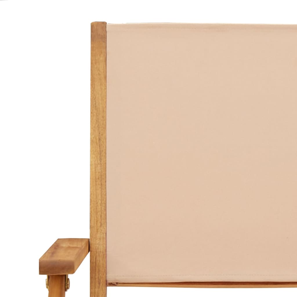 5-delige Tuinset massief hout en stof beige is nu te koop bij PeponiXL, paradijselijk wonen!