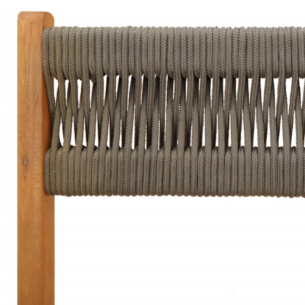 3-delige Bistroset polypropeen en massief hout grijs is nu te koop bij PeponiXL, paradijselijk wonen!