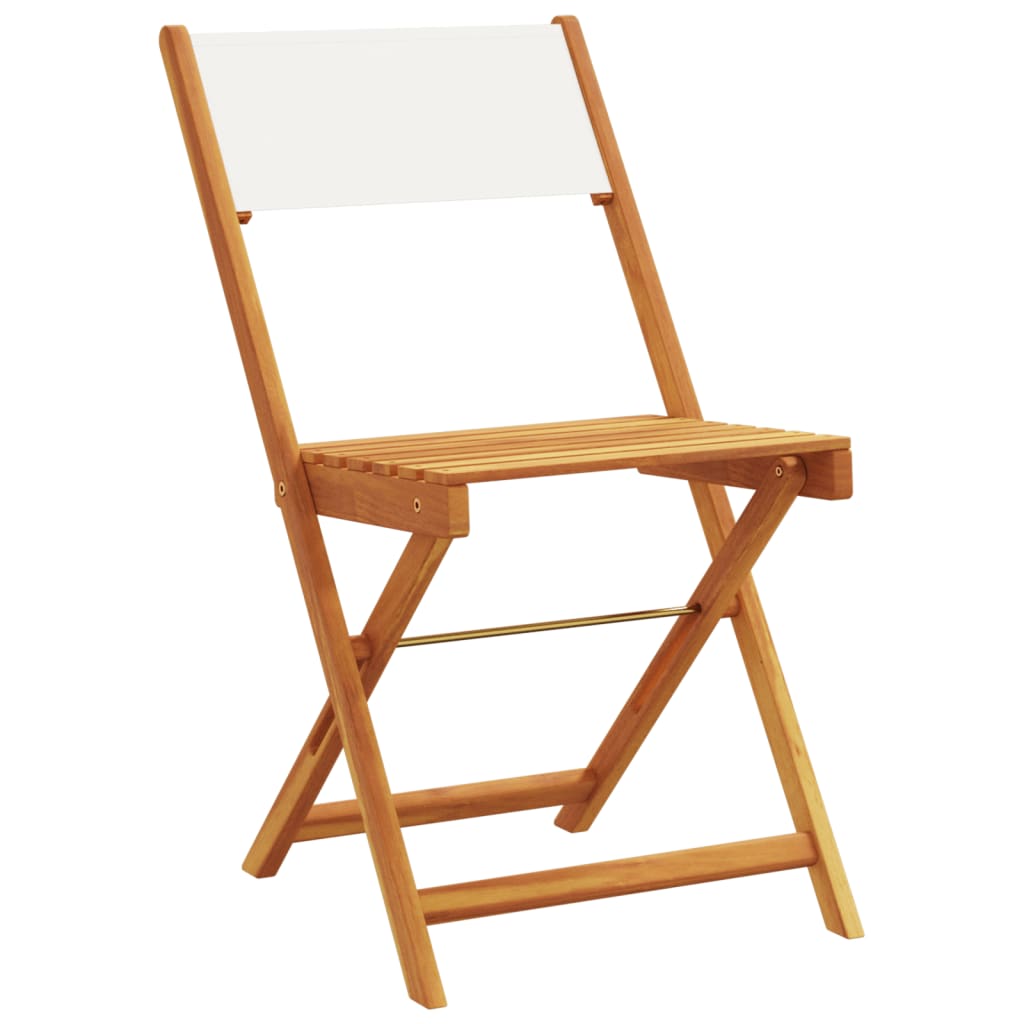 3-delige Bistroset stof en massief hout crèmewit is nu te koop bij PeponiXL, paradijselijk wonen!
