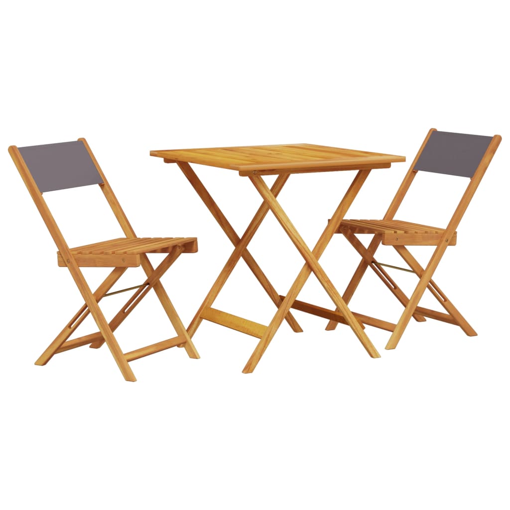 3-delige Bistroset stof en massief hout antracietkleurig is nu te koop bij PeponiXL, paradijselijk wonen!