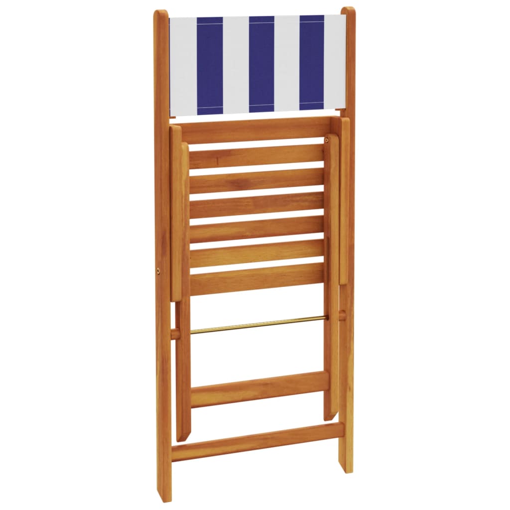 3-delige Bistroset stof en massief hout blauw en wit is nu te koop bij PeponiXL, paradijselijk wonen!
