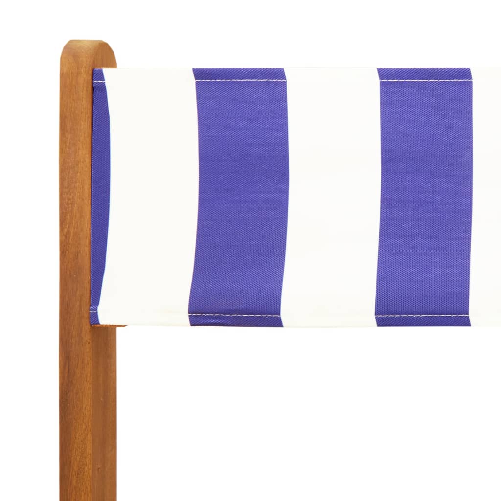 3-delige Bistroset stof en massief hout blauw en wit is nu te koop bij PeponiXL, paradijselijk wonen!