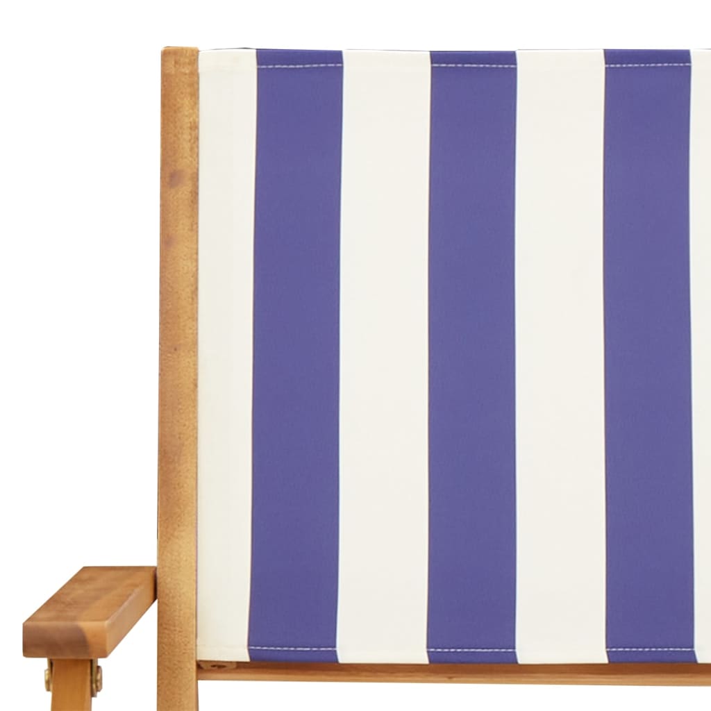 3-delige Bistroset stof en massief hout blauw en wit is nu te koop bij PeponiXL, paradijselijk wonen!