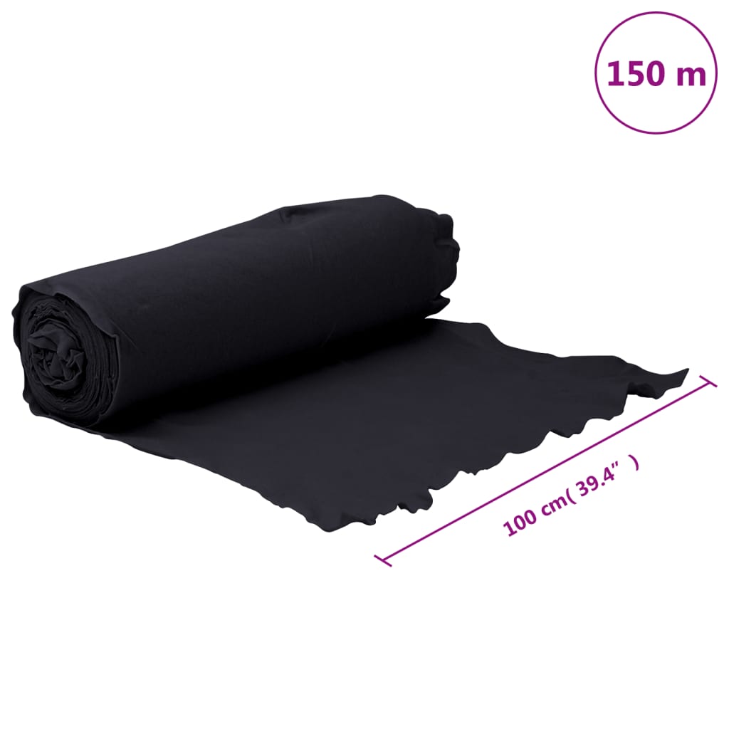 Geotextielmembraan 1x150 m polyestervezel zwart is nu te koop bij PeponiXL, paradijselijk wonen!