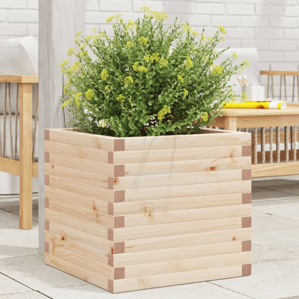 Plantenbak 50x50x46 cm massief grenenhout is nu te koop bij PeponiXL, paradijselijk wonen!