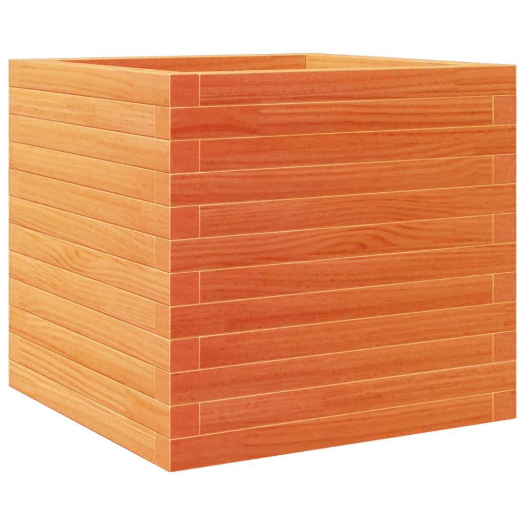 Plantenbak 50x50x46 cm massief grenenhout wasbruin is nu te koop bij PeponiXL, paradijselijk wonen!