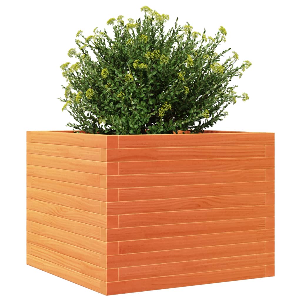 Plantenbak 60x60x46 cm massief grenenhout wasbruin is nu te koop bij PeponiXL, paradijselijk wonen!