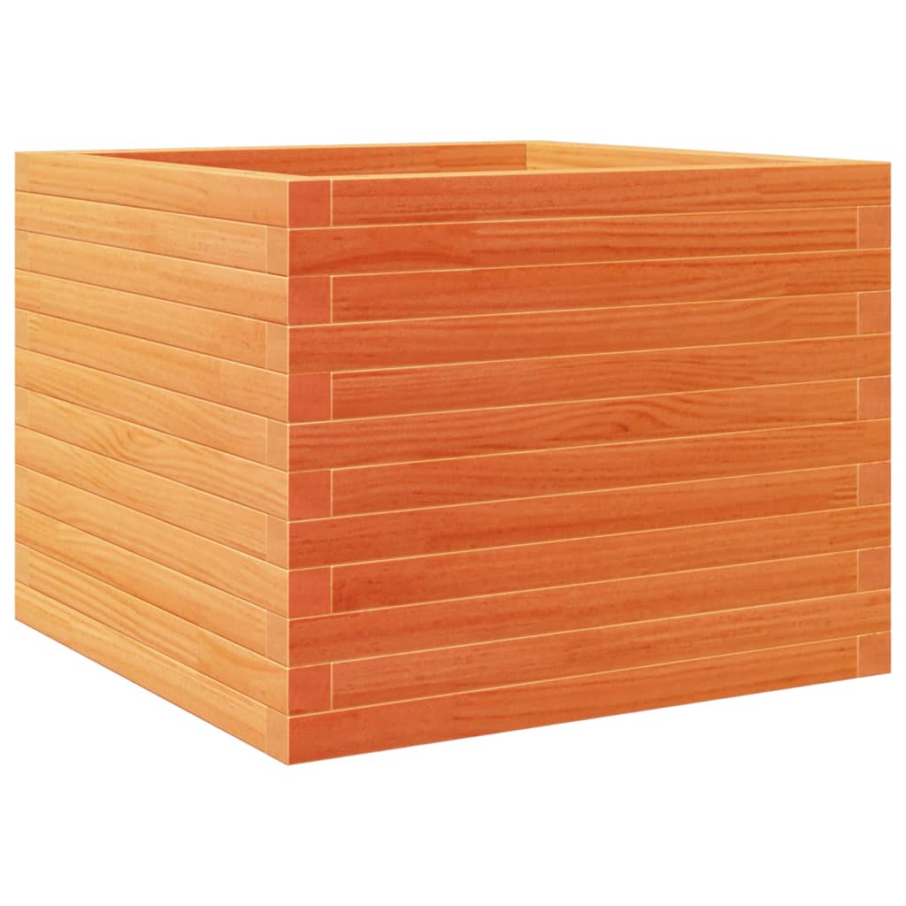 Plantenbak 60x60x46 cm massief grenenhout wasbruin is nu te koop bij PeponiXL, paradijselijk wonen!