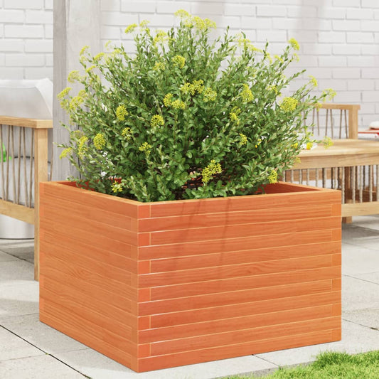Plantenbak 70x70x46 cm massief grenenhout wasbruin is nu te koop bij PeponiXL, paradijselijk wonen!