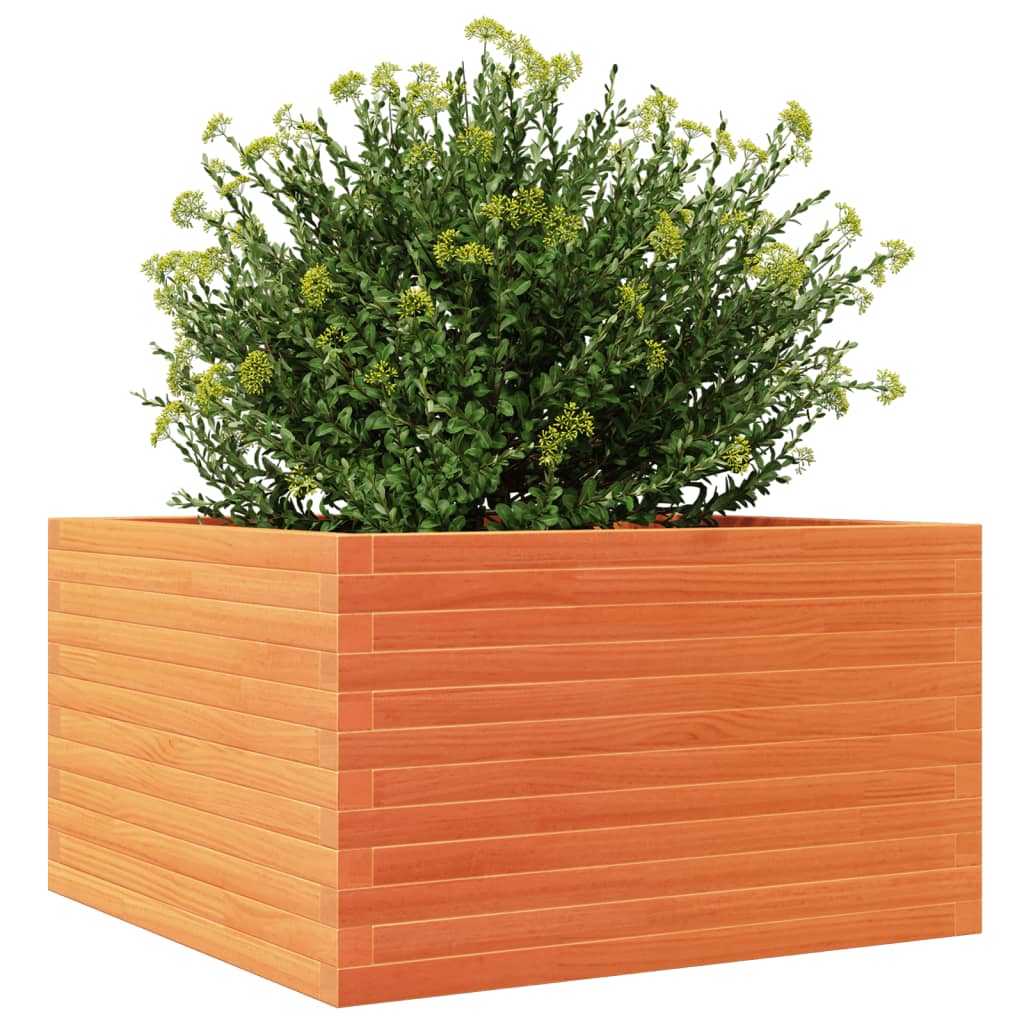 Plantenbak 80x80x46 cm massief grenenhout wasbruin is nu te koop bij PeponiXL, paradijselijk wonen!