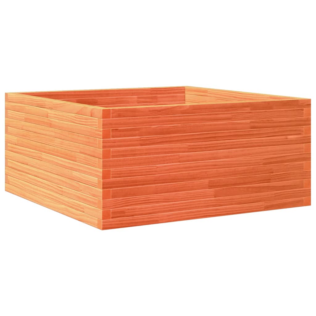Plantenbak 100x100x46 cm massief grenenhout wasbruin is nu te koop bij PeponiXL, paradijselijk wonen!