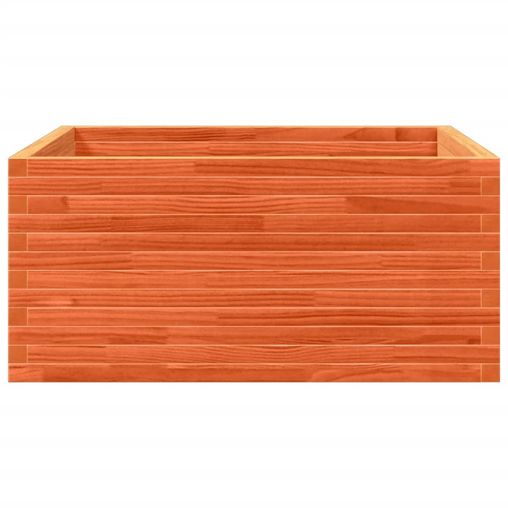 Plantenbak 100x100x46 cm massief grenenhout wasbruin is nu te koop bij PeponiXL, paradijselijk wonen!