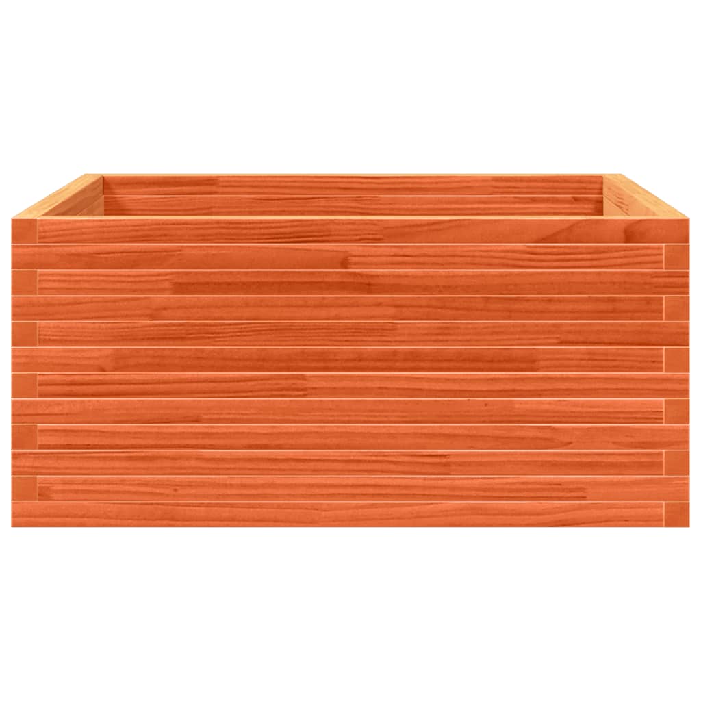 Plantenbak 100x100x46 cm massief grenenhout wasbruin is nu te koop bij PeponiXL, paradijselijk wonen!