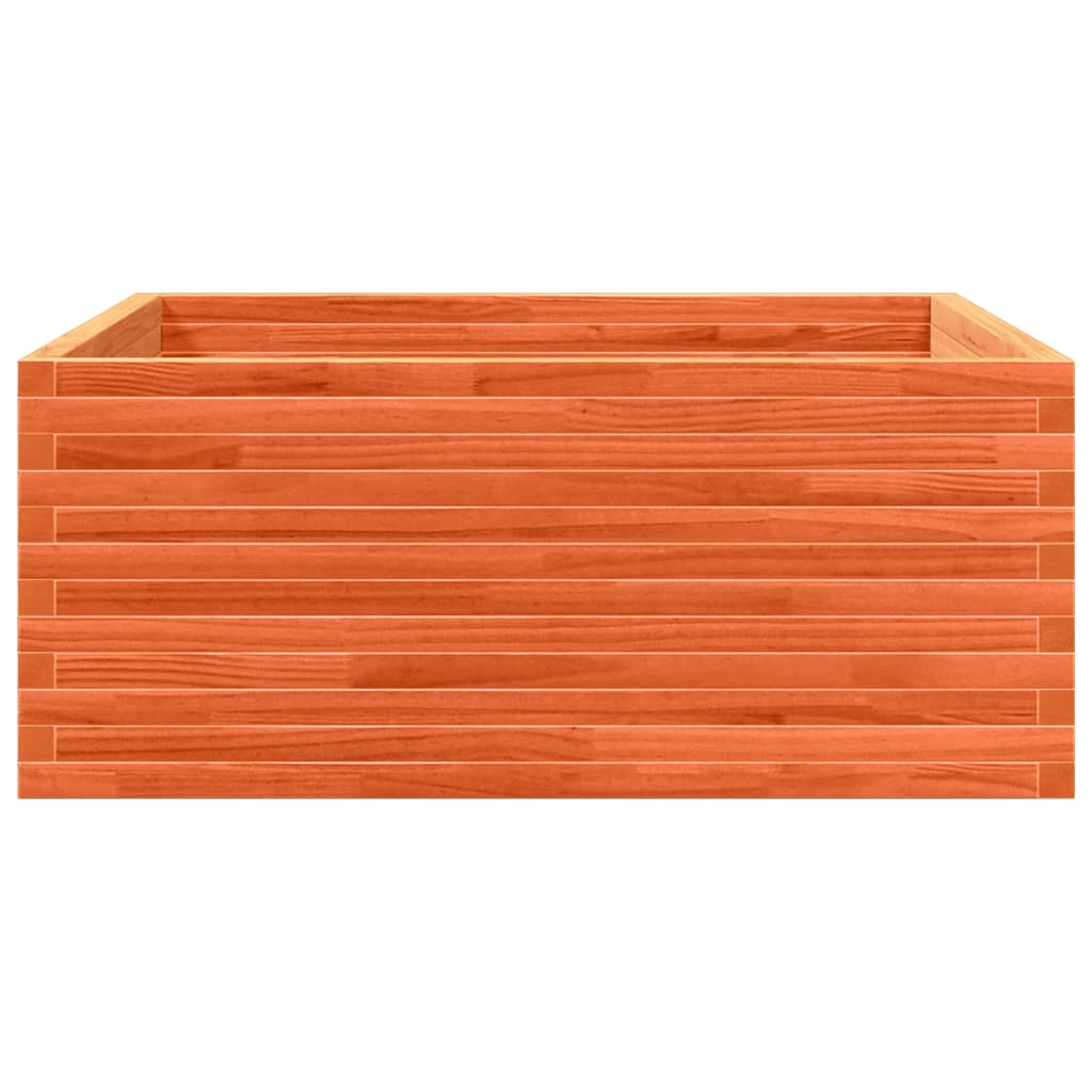 Plantenbak 110x110x46 cm massief grenenhout wasbruin is nu te koop bij PeponiXL, paradijselijk wonen!