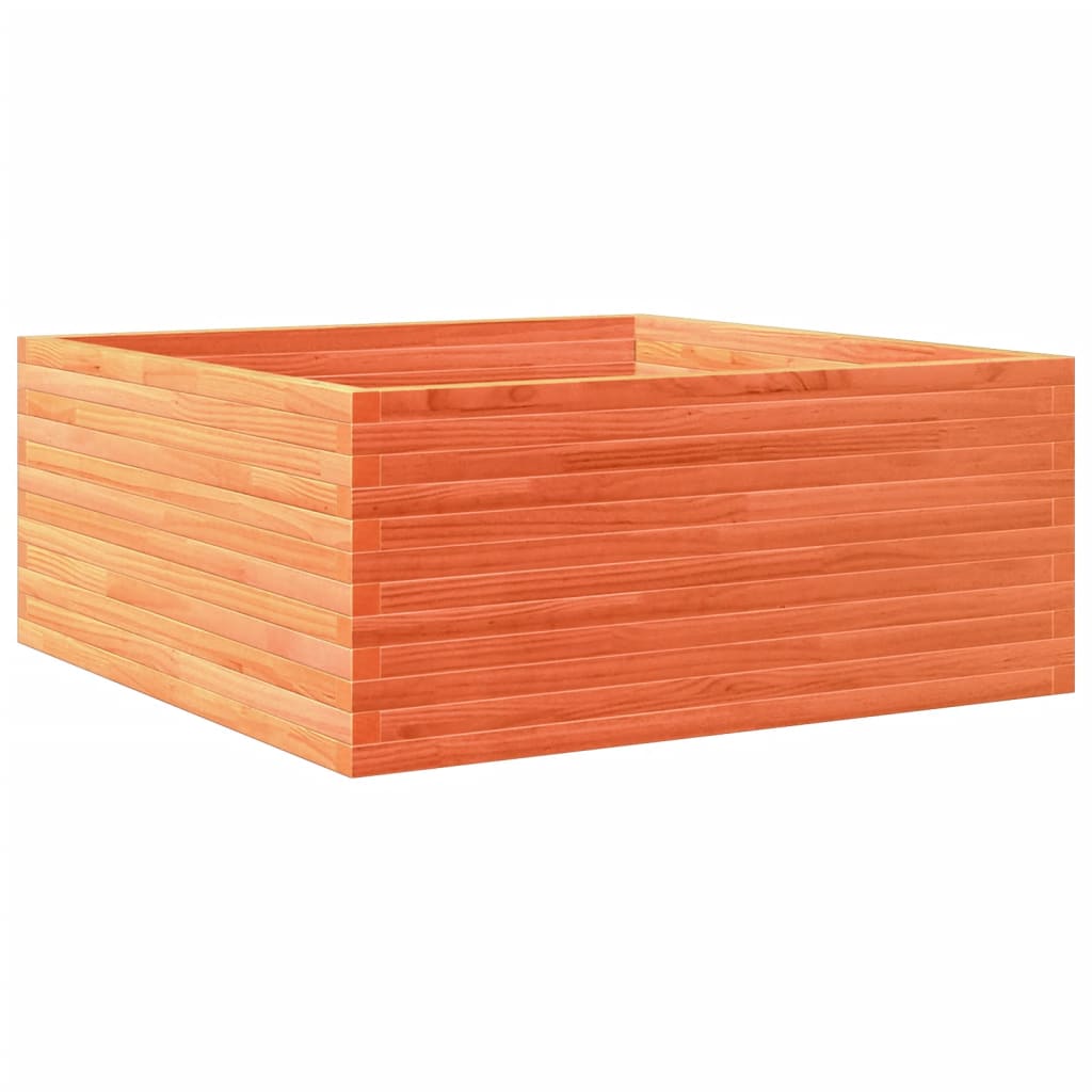 Plantenbak 110x110x46 cm massief grenenhout wasbruin is nu te koop bij PeponiXL, paradijselijk wonen!