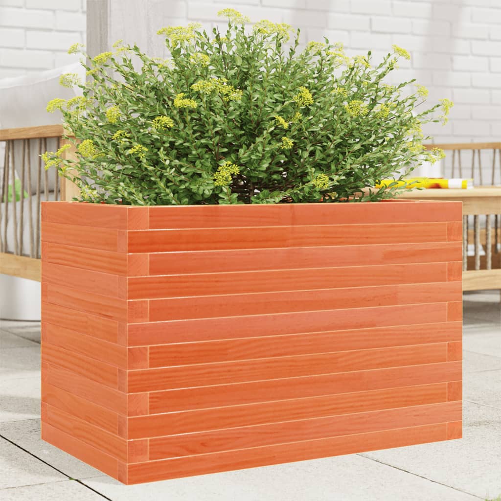 Plantenbak 70x40x46 cm massief grenenhout wasbruin is nu te koop bij PeponiXL, paradijselijk wonen!