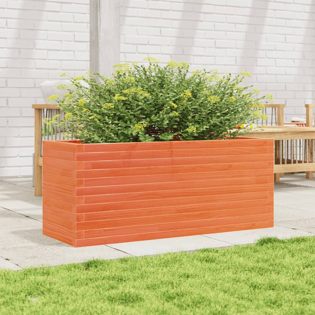 Plantenbak 110x40x46 cm massief grenenhout wasbruin is nu te koop bij PeponiXL, paradijselijk wonen!