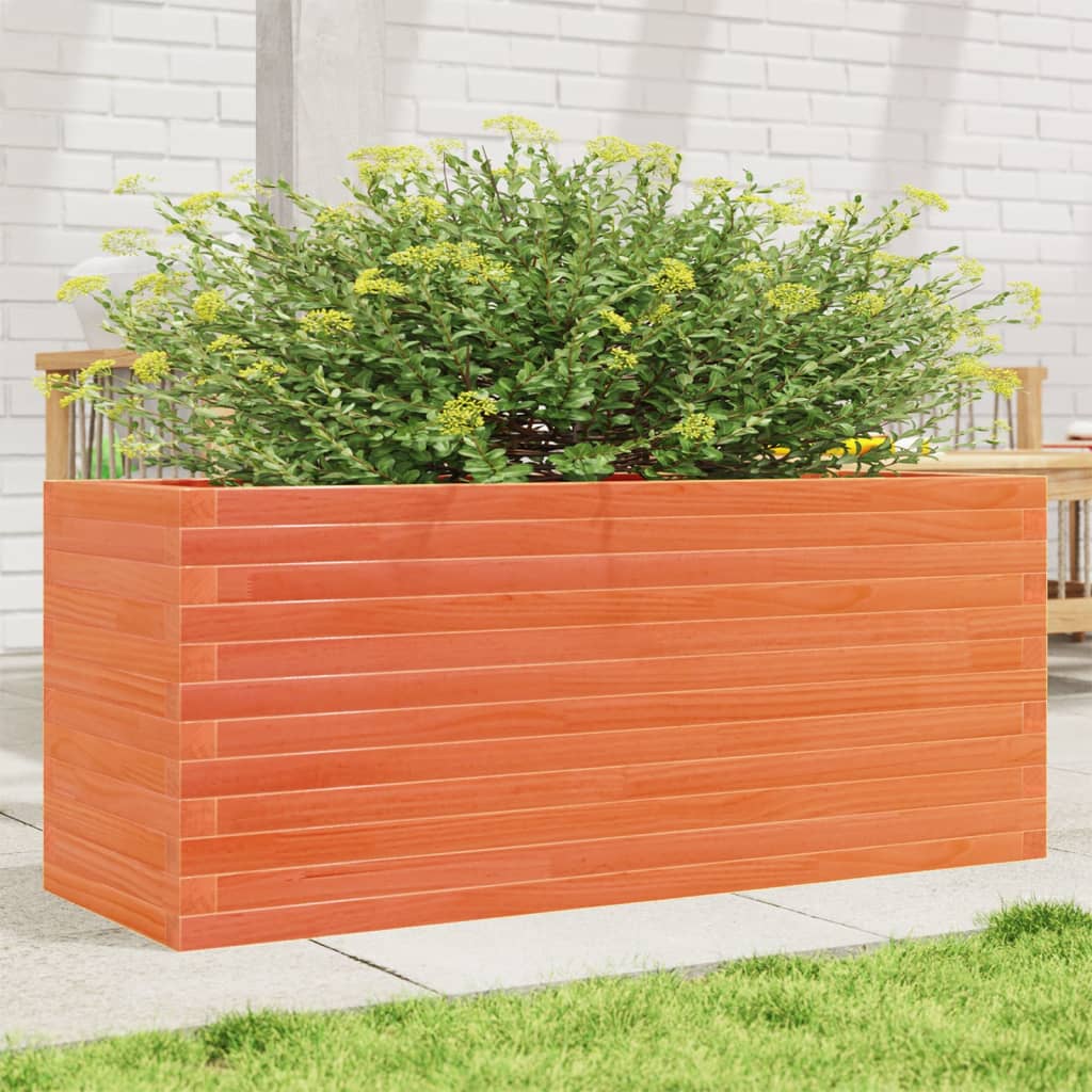 Plantenbak 110x40x46 cm massief grenenhout wasbruin is nu te koop bij PeponiXL, paradijselijk wonen!