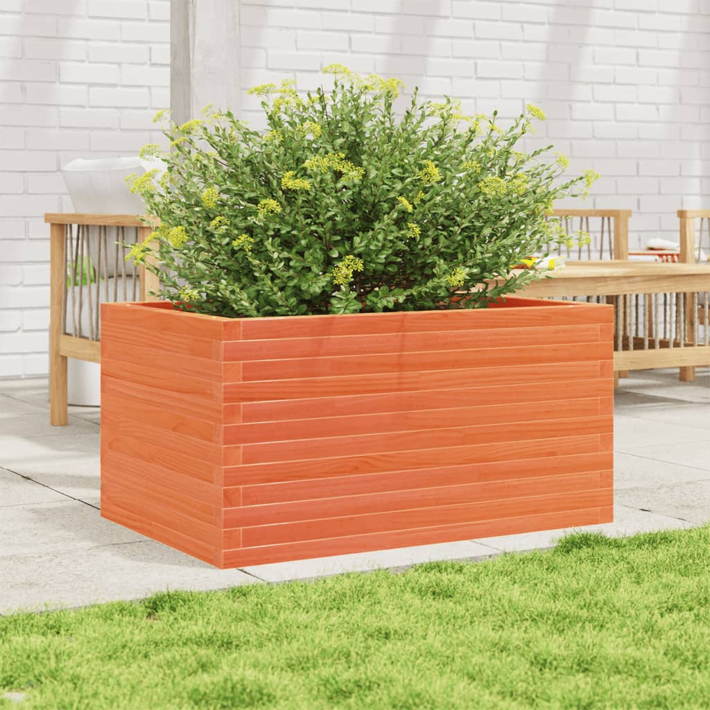 Plantenbak 90x60x46 cm massief grenenhout wasbruin is nu te koop bij PeponiXL, paradijselijk wonen!