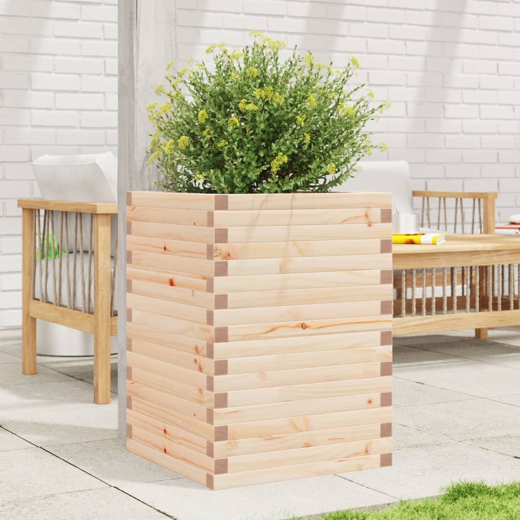 Plantenbak 50x50x68,5 cm massief grenenhout is nu te koop bij PeponiXL, paradijselijk wonen!